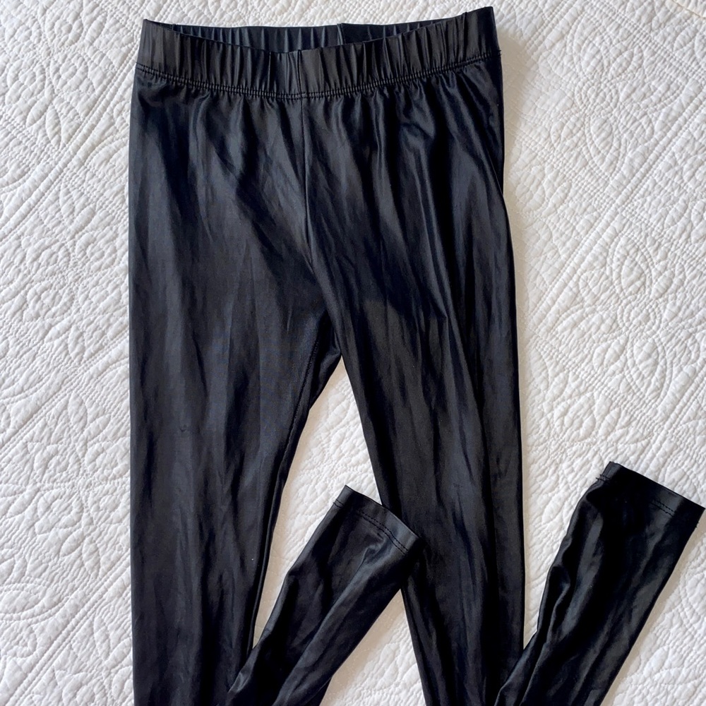 Forever21 Faux Letter Leggings | Black | Juniors | Women’s